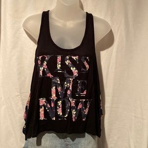 Tank top with sheer back